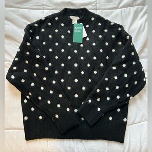 NWT H & M polka dot sweater